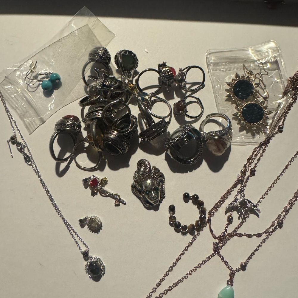 Silver and Turquoise Jewelry Set